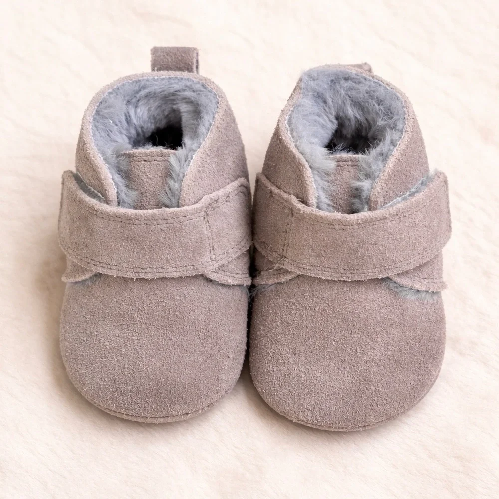 Zutano | Genuine Leather | 6M | Fur Lined Booties | NEW